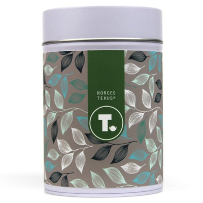 Liten boks til te med grå dekor (0.6 liter)