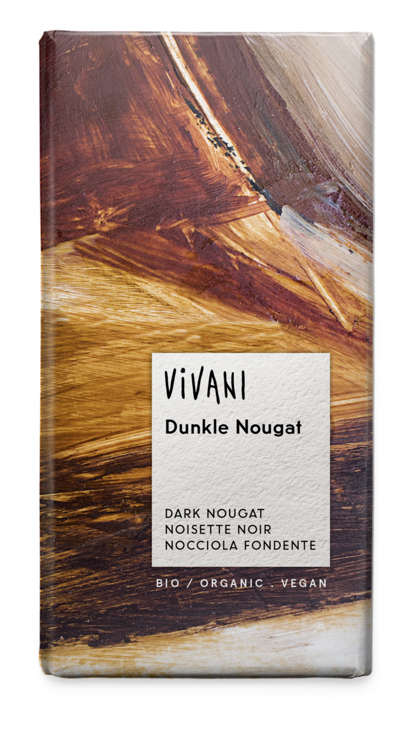 Mørk sjokolade Nougat - 100 g - økologisk - Vivani