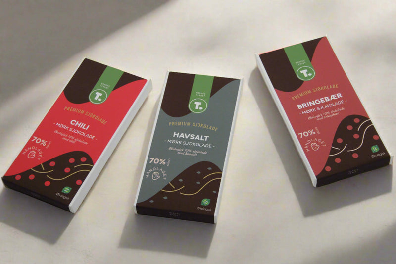 Mørk sjokolade 70% - Lakris - økologisk