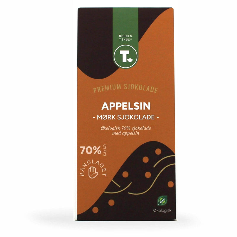 Mørk sjokolade 70% - Appelsin - økologisk