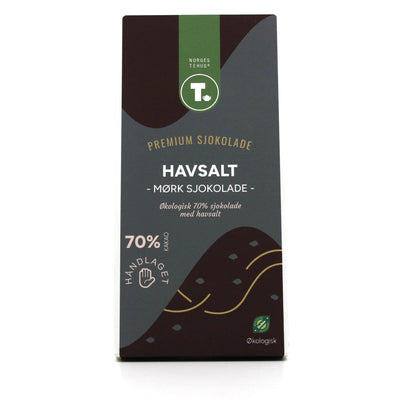 Mørk sjokolade 70% - Havsalt - økologisk