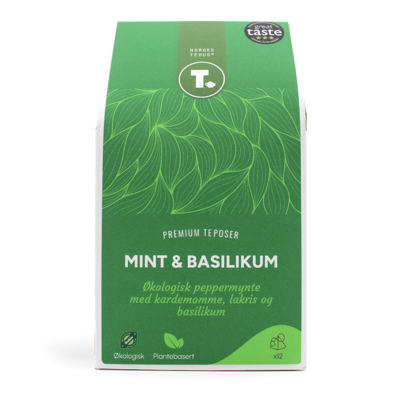 Mint og basilikum
