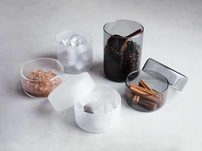 Oppbevaringsboks av glass til te (0.5 liter)