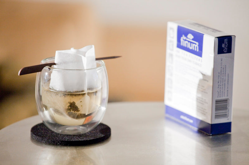 Filter med sticka - för att brygga en kopp te
