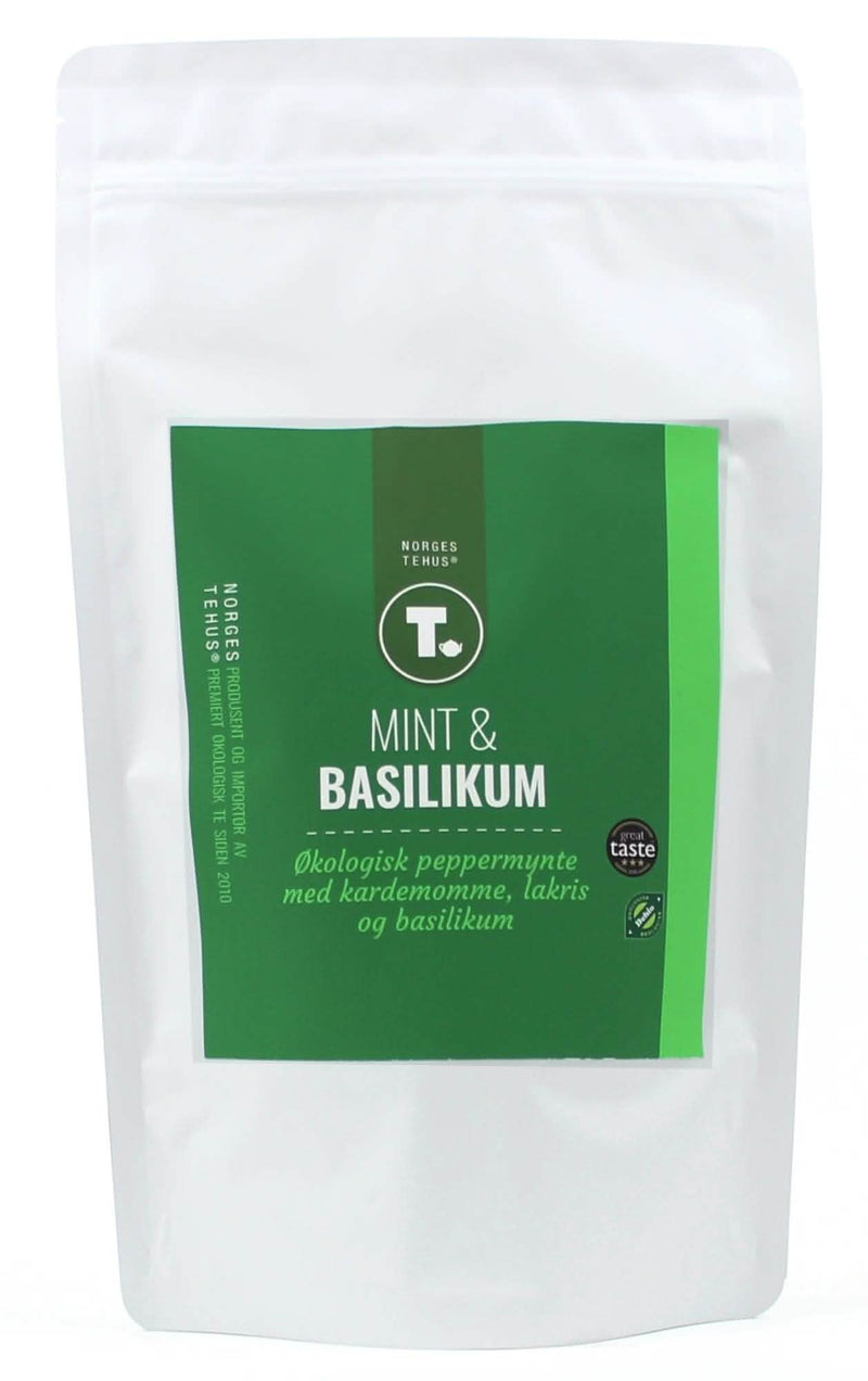 Mint og basilikum